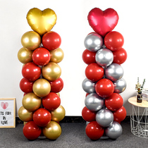 Wedding supplies wedding wedding wedding room opening scene layout birthday romantic decoration Net red balloon bracket column