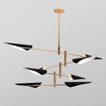 Postmodern black and white Nordic Living room Creative designer Living room Restaurant bookroom Villa Minimalist personality Fashion chandelier