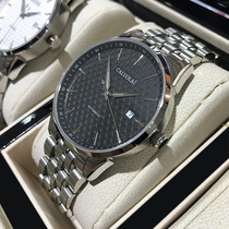 Carolet mens watch full automatic mechanical table casual real leather strap business minimalist waterproof male table 1020