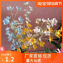 Simulation flower wind chimes wedding decoration flower bells kapok wood cotton indoor and outdoor soft dress flower material direct fake flower small kapok