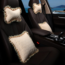 Lace Women Cloth Art Car Headrests All Season Universal Breathable Bone pillow waist rests against suit a pair of summer bone pillows