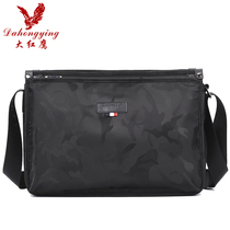 Big Red Eagle Tide brand mens bag messenger bag mens shoulder bag Oxford cloth casual canvas horizontal large-capacity postman backpack