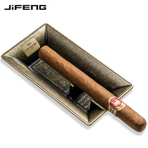 JIFENG cigar ashtray large retro bronze titanium creative personality cigarette smoker JF-073A B