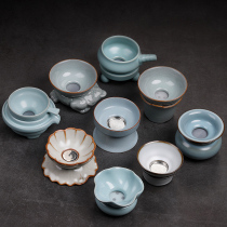 Ru Kiln Tea Leaking Totea Filter Tea Filter Tea Filter Tea Water Filter Tea Tea Tea Tea Set Accessories Ceramic Filter Tea