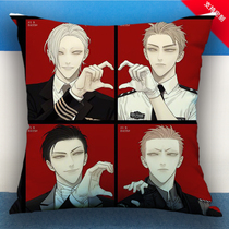 19-day animation pillow show is looking to see a cushion He Tian Moguanshan two-dimensional surrounding pillow car pillow