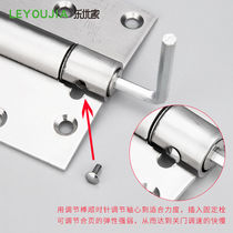 Stainless steel spring hinge single and double open invisible automatic door closer cowboy door rebound hinge hinge return