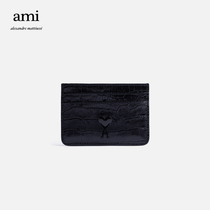 AMI unisex 22 autumn and winter new love brand cowhide card bag