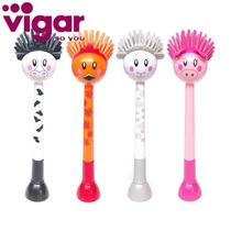 Vigar Kitchen pot brush cute household cleaning brush non-stick oil long handle washing pot brush Dish brush