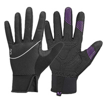 New Jiante mountain bike fleece long finger gloves warm windproof riding lady full finger equipment