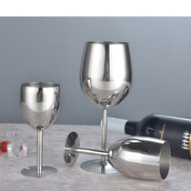 304 stainless steel wine glasses goblet wine champagne glass creative hotel bar thick wine glass utensils