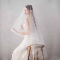 V609 new simple white soft yarn stretch net travel wedding bridal veil photo studio makeup wedding accessories