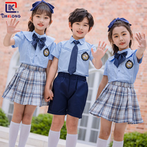 61 children perform costumes choral performance out of the school uniform suit Primary school children Inléon Wind class Kindergarten Garment