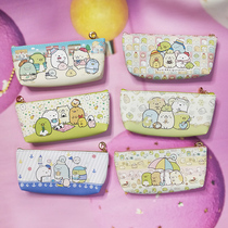 (Corner biological pencil case) Corner family portrait student daily study pencil case PU