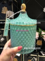 Direct mail France Cote Noire art series elegance decorated with scented candle blue powder white black 450g