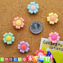 7 Colors 7 Grain Resin Sunflower Press Nail nail wall Wall Wall Nail Creativity Colored Artificial character cork nail big head Tnail