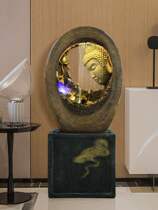 New Chinese Buddha statue fountain flowing water ornaments living room water decoration Zen humidifier landscape jewelry opening