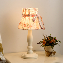 Tangarden minimalist modern romantic cozy bedroom desk lamp pink teenage girl creative crushed flower pleated side headboard decorative lamp