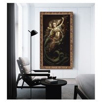 ABV Old Three Cross Embroidery Egyptian Long Queen Precision Printing full embroidery of vertical character Dunhuang rebound Bipa