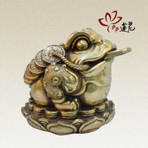 Step in step Lotus pure bronze Lotus gold toad swinging pieces
