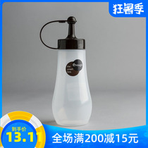  Japan inomata Food grade with lid leak-proof salad dressing honey bottle Oil pot pointed mouth framed squeeze bottle transparent