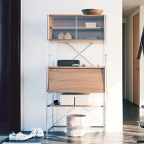 Floor shelf iron bookshelf living room multi-storey frame simple steel wood display rack storage rack balcony storage rack shelf