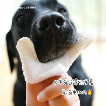 Make brushing easier RingoGo Japanese MINDUP original pet dog toothbrush cleaning gloves single