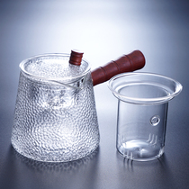 Japanese hammering glass cooking teapot wooden steamed teapot steaming teapot cooking dual-purpose electric pottery stove open fire can be heated