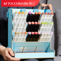 Markpen storage rack oil painting pen holder marker storage grid small square storage box multi-grid plastic Chan Ding display full set of display storage rack