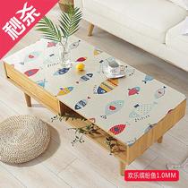 Nordic Table Fabric Pvc Waterproof Anti-Burn Oil Free R Wash Table Mat Home Soft Plastic Glass Tea Mat Table Cloth