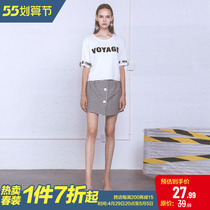 (Floating) Reduced Body Pants Dress Grid A character 100 hitch shorts 2022 spring new womens dress special cabinet withdrawal