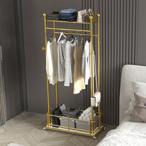 Nordic living room landing cap rack bedroom with wheel iron frame moving net red drying clothes