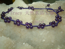 Natural Amethyst Anklet Tian type pure hand-to-hand money transfer to help the industry popular anti-human jewelry