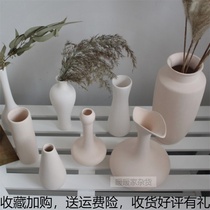 ins Nordic Home Decorative Ceramic Vases Minimalist Minimalist Lines Vases Room Decoration Furnishing shooting props