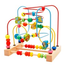 New toy children beads rotating beads multi-functional children childrens wooden large baby shape finger dial infants and young children brain