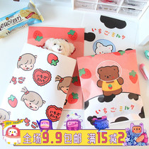 Creative cartoon girl heart paper bag desktop sundries storage bag gift packaging bag ins Wind cute Korean girl