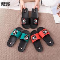 2021 Summer childrens slippers cartoon cute Kumamoto Bear boy girl Plastic tasteless non-slip cool slippers indoor