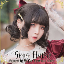 {Sens House}=Sold out Display=Girl W=lolita Harajuku Daily short roll Japanese cute Wig