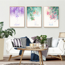 Digital oil painting cat acrylic painting diy hand painted color painting cartoon animal living room hanging painting fresh decorative painting