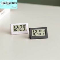 Clock desktop ins mini small table bell portable student cute and small electronic bell minimalist table desktop small pendulum