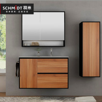 Simi simple modern bathroom cabinet combination wash table washbasin toilet basin cabinet custom deposit