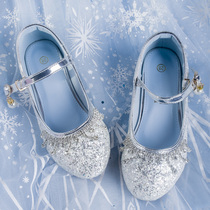 Frozen Princess Shoes Aisha Crystal High Heels Baby Aisha Shoes Spring Aisha Cinderellas Single Shoes