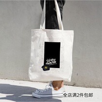 Original Design Brief TOTE BAG Xiaoqing New Canvas Bag for men and women Artistic And Environmental Friendly Shopping Bags Ink Mark