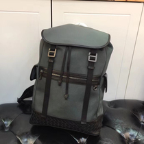 Mens canvas backpack 2022 new trendy mens waterproof leisure travel bag large capacity travel backpack