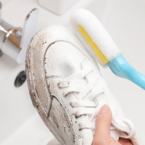 Japanese soft wool shoe brush does not hurt shoes super soft sports white shoe mesh cleaning brush comfortable and durable long handle brush shoe artifact