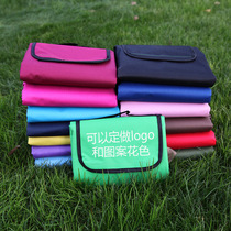 Simple solid color Oxford cloth picnic mat waterproof and moisture-proof can print logo custom size pattern picnic cloth beach