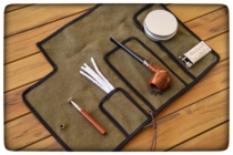 Lawangfu canvas pipe pack manually made retro-made old tobacco moisturizer portable toolkit