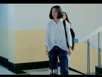 Luo trifolium with a sweater Orange Huainan TV series Zhu Yan Manzi with a Hong Kong style retro couple loose top