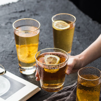 Japan-style Phnom Penh Glass Cup Hammered Beer Mug Cup Creative Juice Milk Cup Home Mousse Cup Water Juice Cups