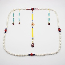 Chaozhu 108 Qing Dynasty Emperor imitation Dongzhu Buddha Beads Long Necklace Palace Antique Accessories Antiquities Custom Props