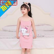 Long children sling cartoon autumn skirt pajamas summer summer girls◆New product◆Autumn big j children